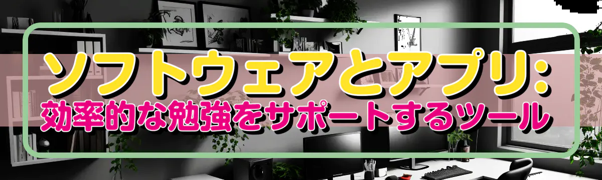 ソフトウェアとアプリ: 効率的な勉強をサポートするツール