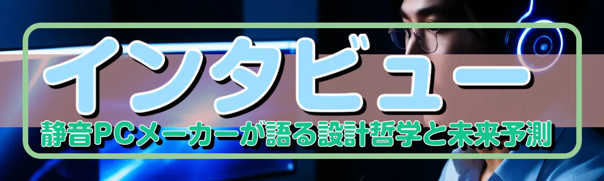 インタビュー 静音PCメーカーが語る設計哲学と未来予測