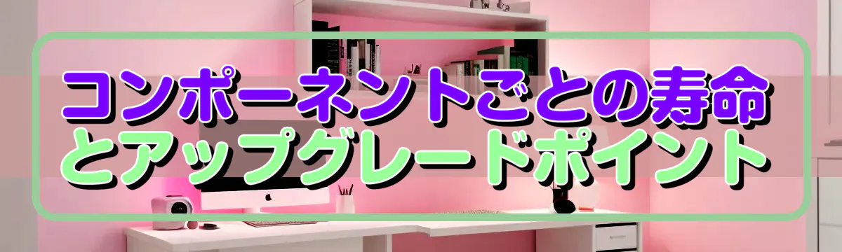 コンポーネントごとの寿命とアップグレードポイント