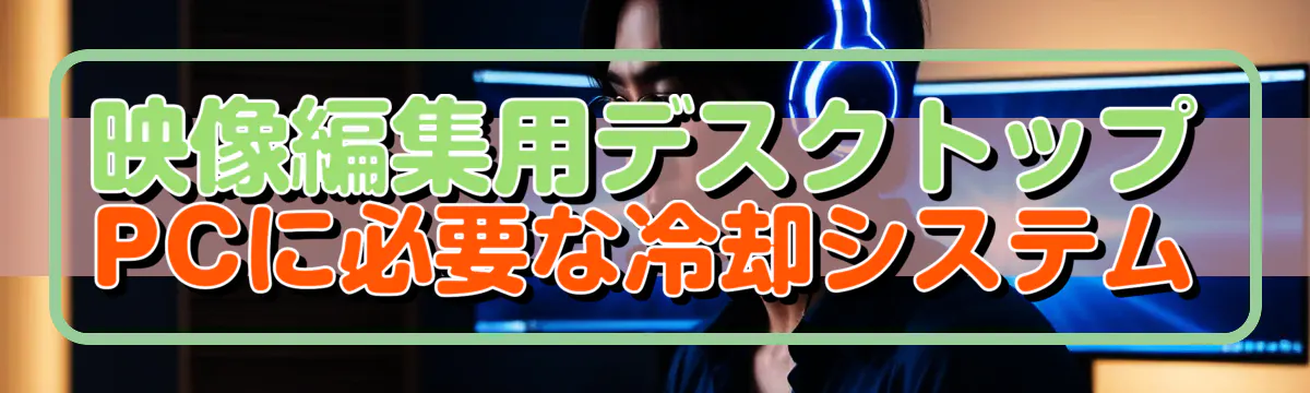 映像編集用デスクトップPCに必要な冷却システム
