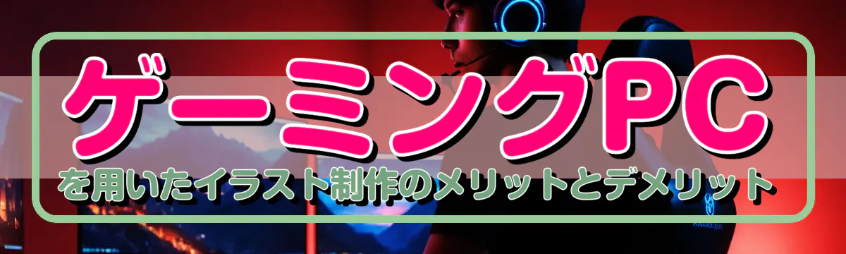 ゲーミングPCを用いたイラスト制作のメリットとデメリット