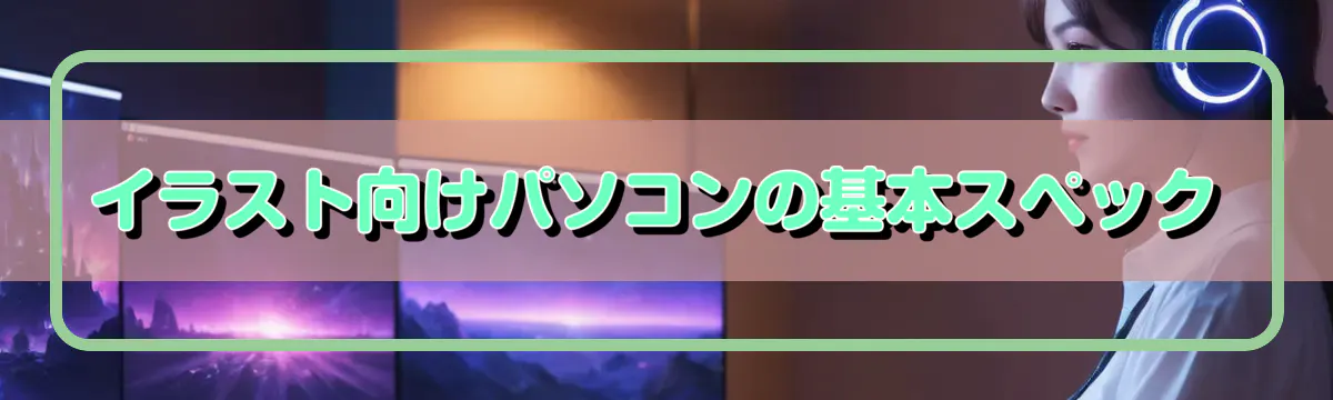イラスト向けパソコンの基本スペック