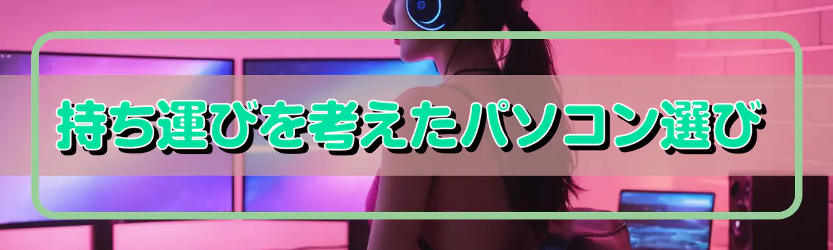 持ち運びを考えたパソコン選び