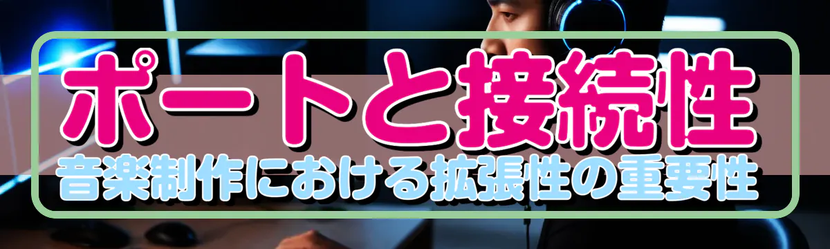 ポートと接続性 音楽制作における拡張性の重要性
