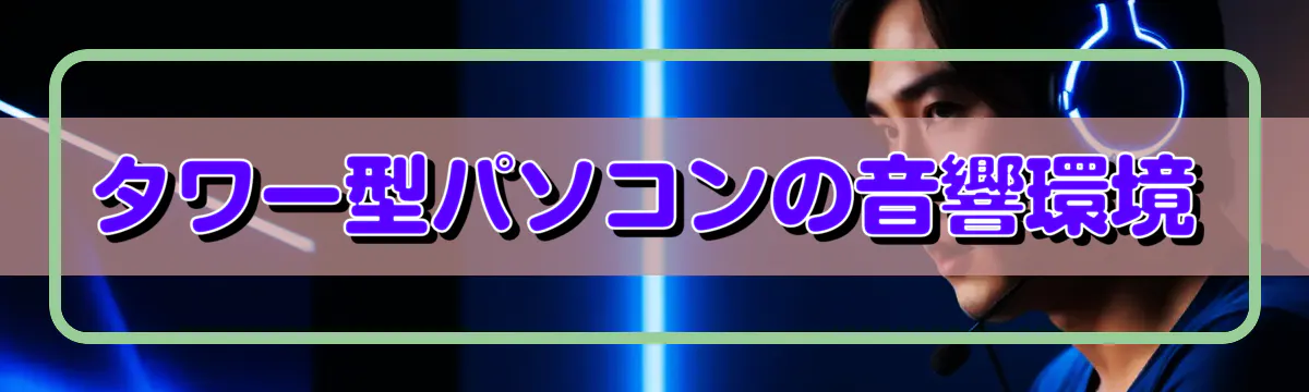 タワー型パソコンの音響環境
