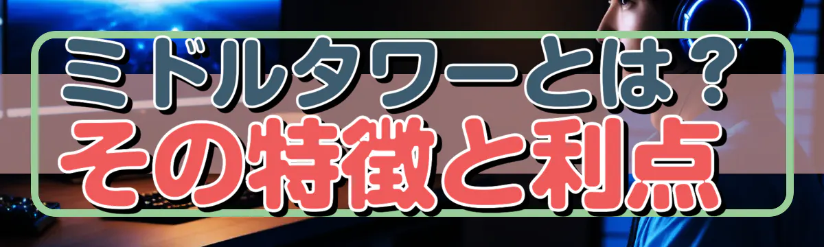 ミドルタワーとは？その特徴と利点 
