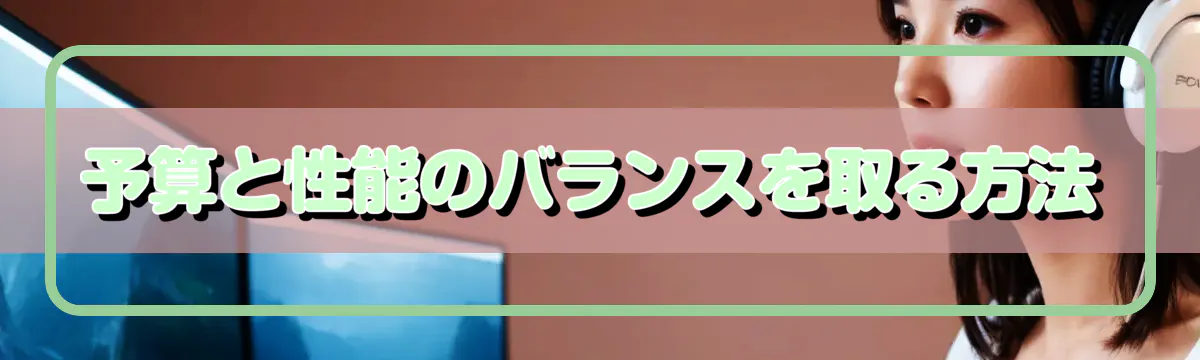 予算と性能のバランスを取る方法