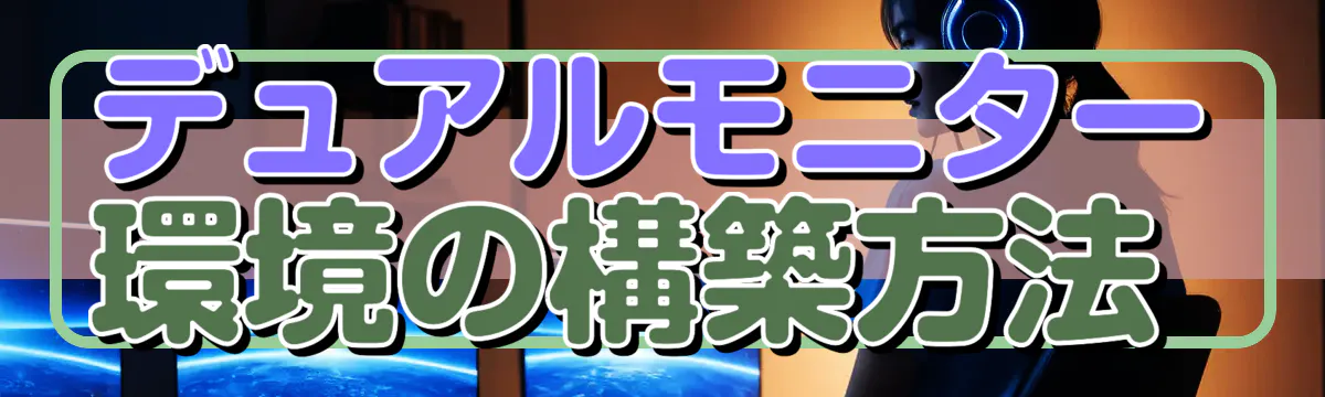 デュアルモニター環境の構築方法 
