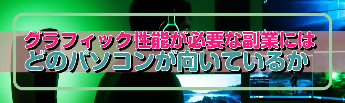 グラフィック性能が必要な副業にはどのパソコンが向いているか 
