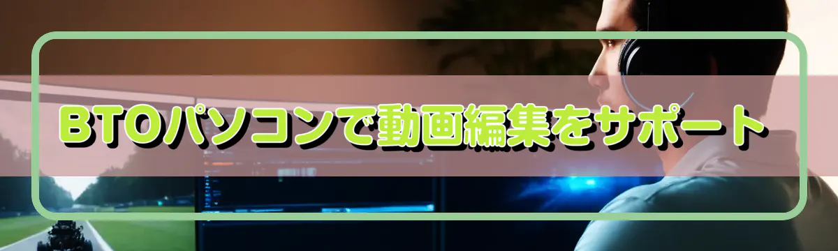 BTOパソコンで動画編集をサポート