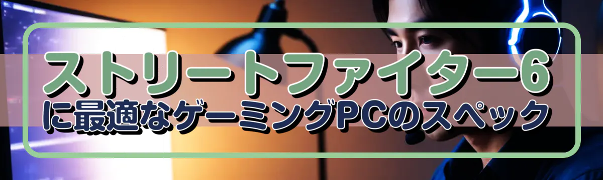 ストリートファイター6に最適なゲーミングPCのスペック