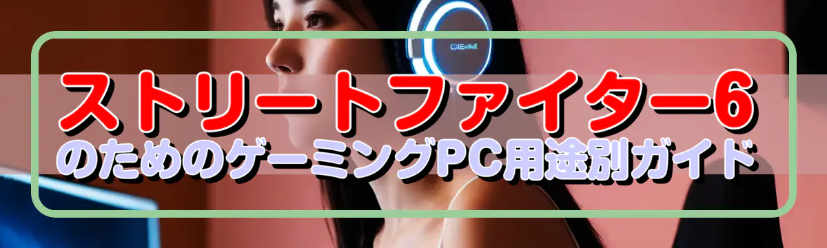 ストリートファイター6のためのゲーミングPC用途別ガイド