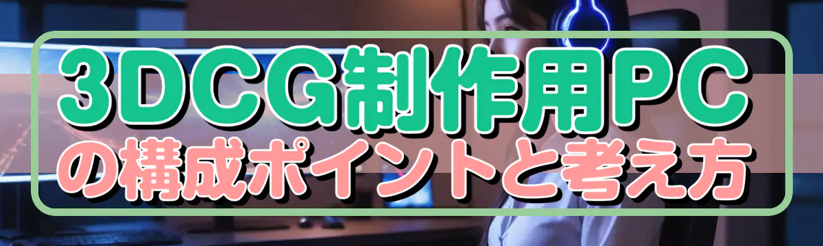 3DCG制作用PCの構成ポイントと考え方