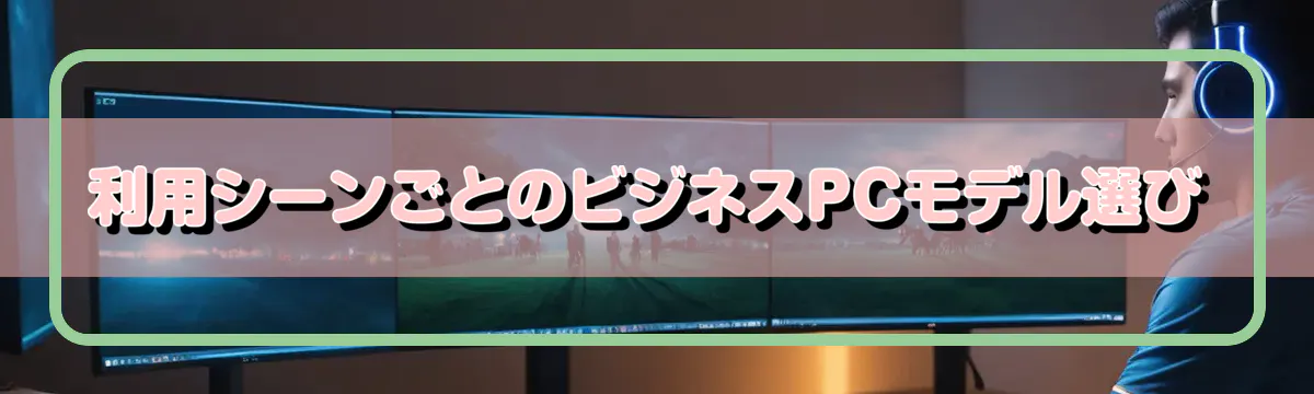 利用シーンごとのビジネスPCモデル選び
