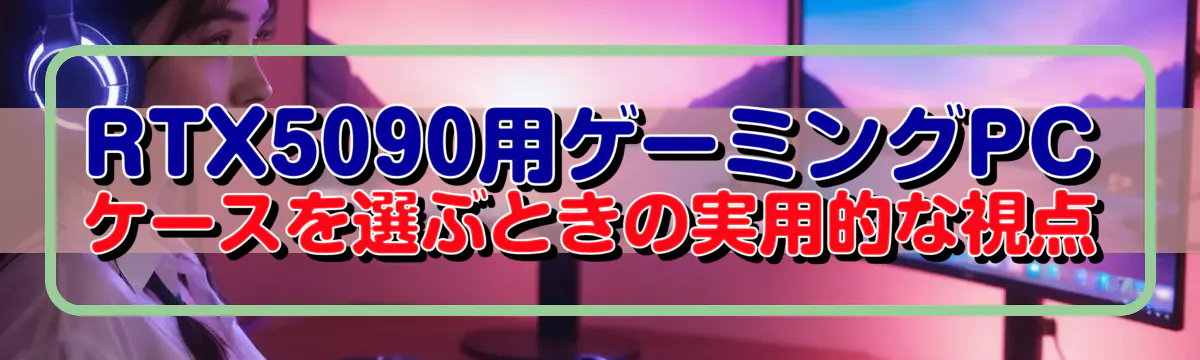 RTX5090用ゲーミングPCケースを選ぶときの実用的な視点