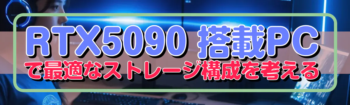 RTX5090 搭載PCで最適なストレージ構成を考える