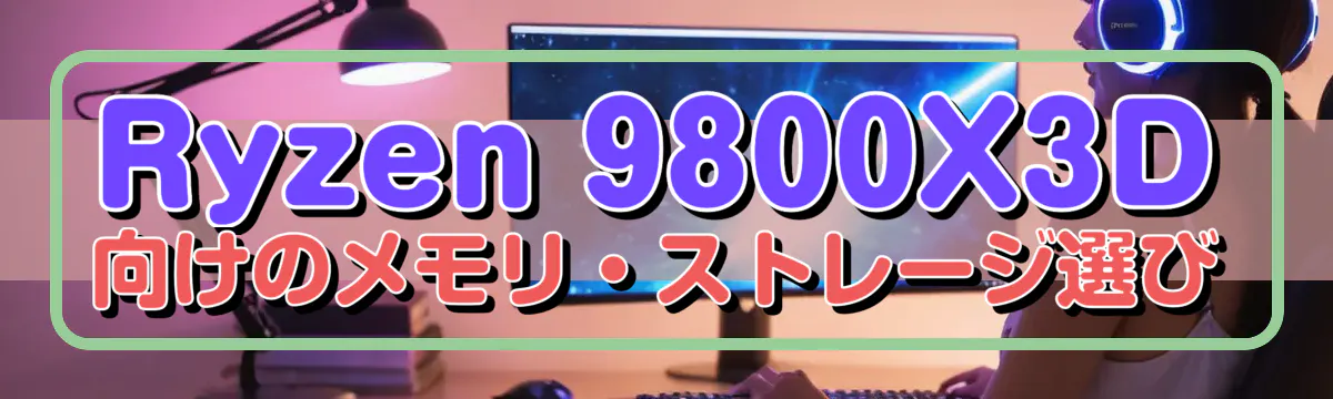 Ryzen 9800X3D向けのメモリ・ストレージ選び