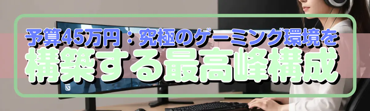 予算45万円:究極のゲーミング環境を構築する最高峰構成