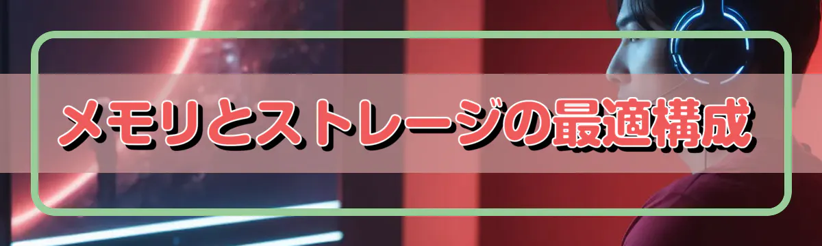 メモリとストレージの最適構成