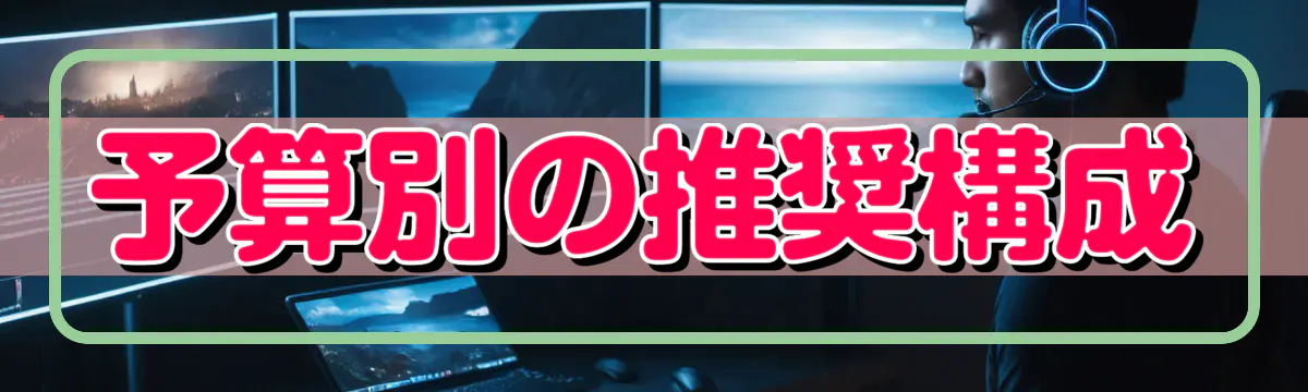 予算別の推奨構成