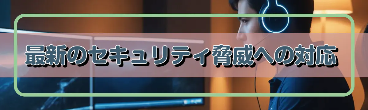 最新のセキュリティ脅威への対応