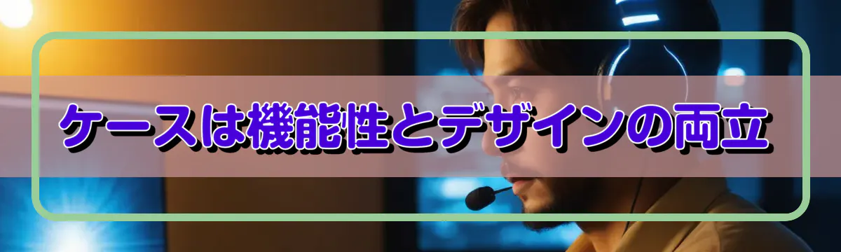 ケースは機能性とデザインの両立