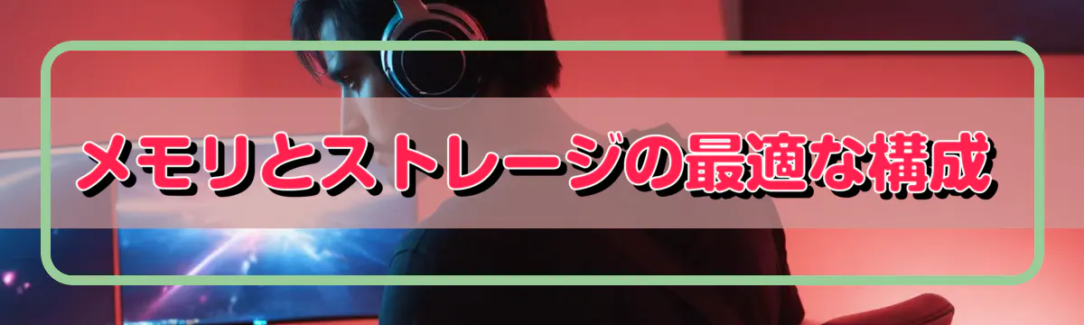 メモリとストレージの最適な構成