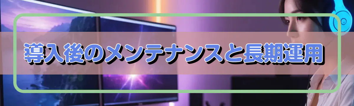導入後のメンテナンスと長期運用