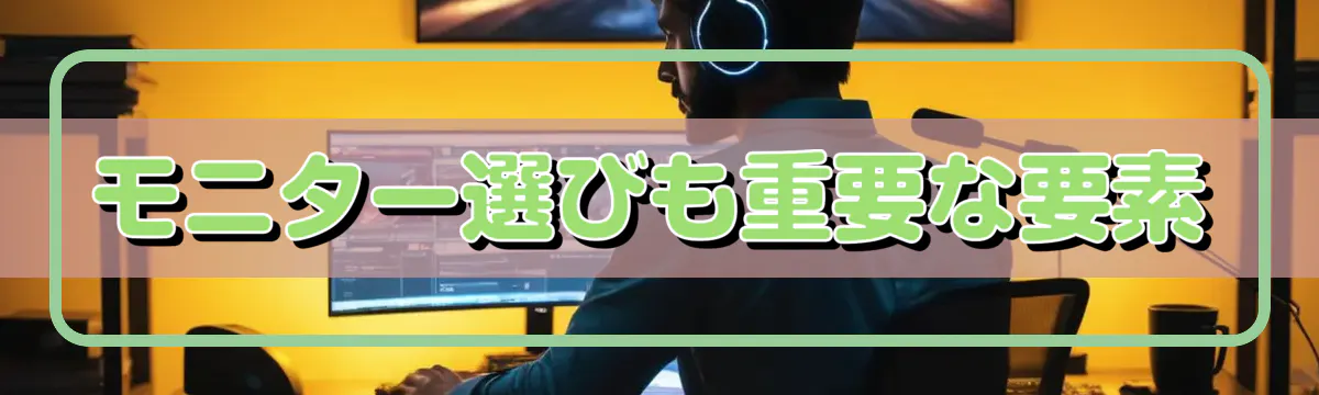 モニター選びも重要な要素