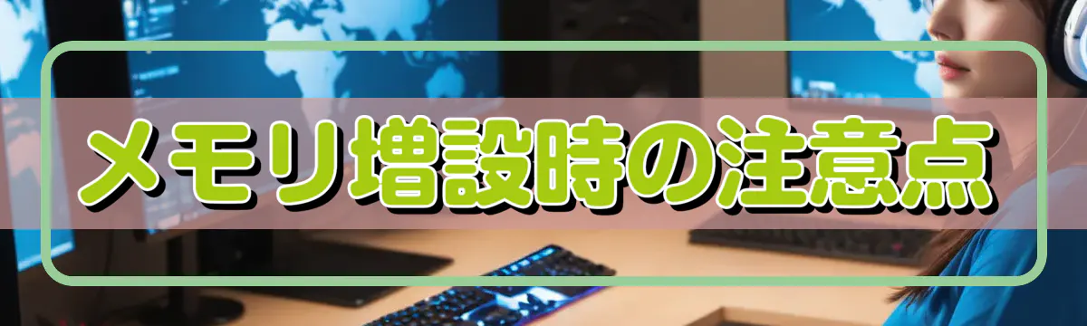 メモリ増設時の注意点