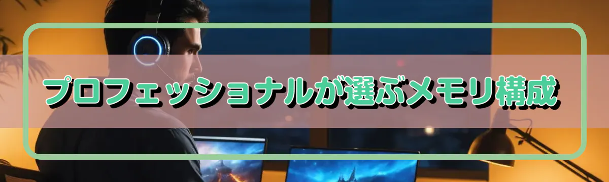 プロフェッショナルが選ぶメモリ構成