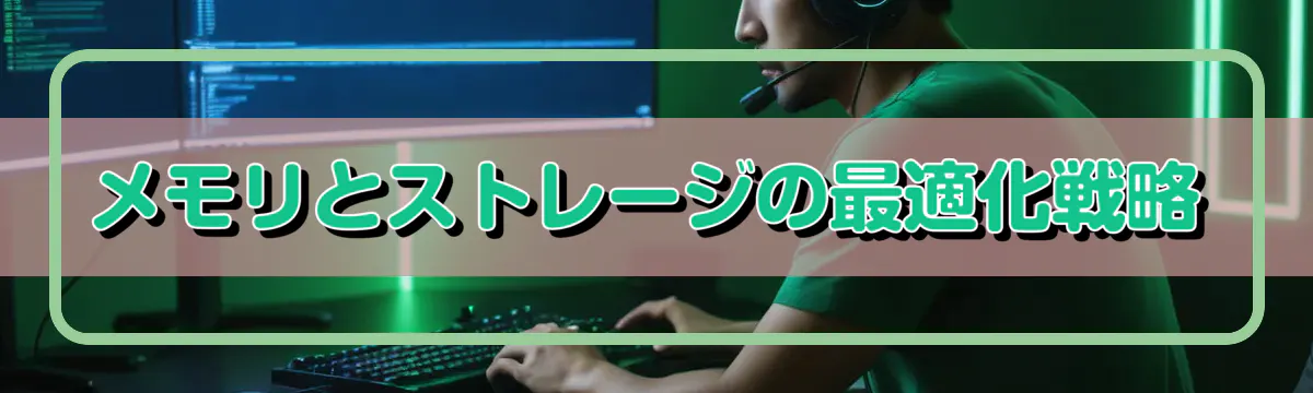 メモリとストレージの最適化戦略