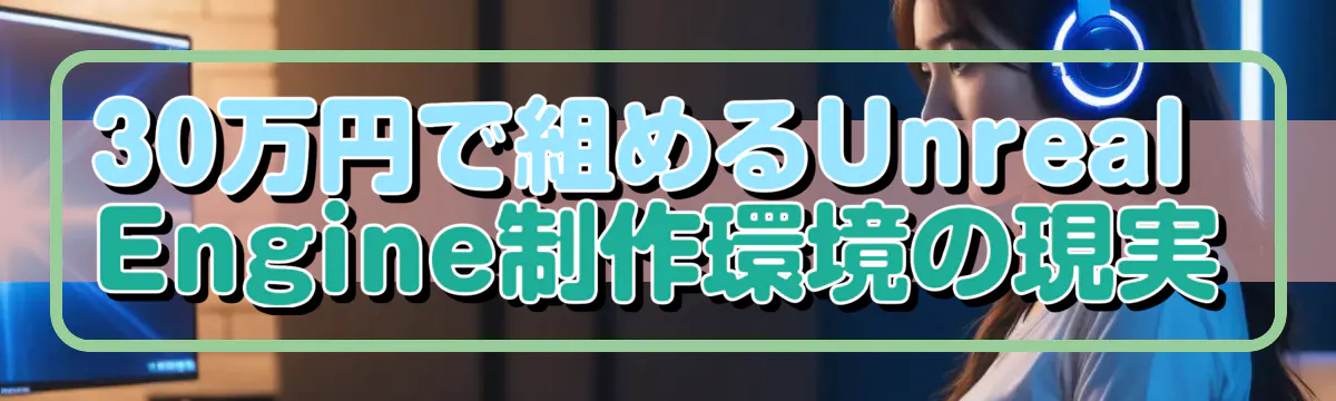 30万円で組めるUnreal Engine制作環境の現実