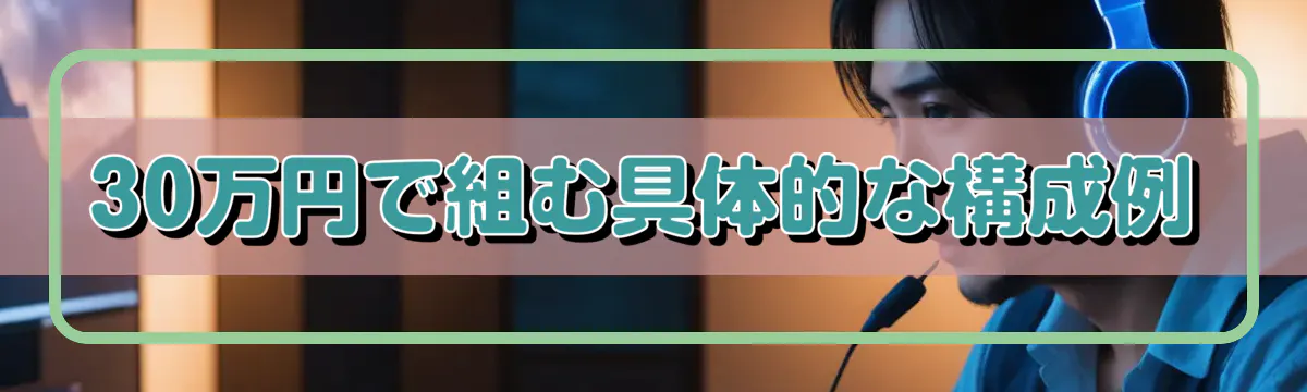 30万円で組む具体的な構成例