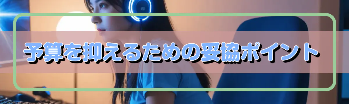 予算を抑えるための妥協ポイント