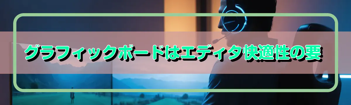 グラフィックボードはエディタ快適性の要