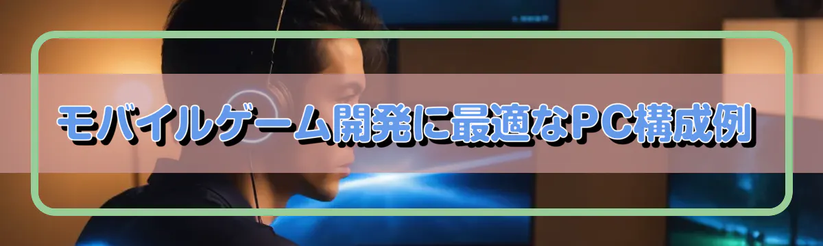 モバイルゲーム開発に最適なPC構成例