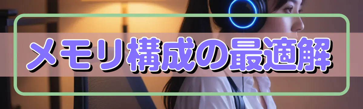メモリ構成の最適解