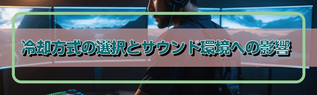 冷却方式の選択とサウンド環境への影響