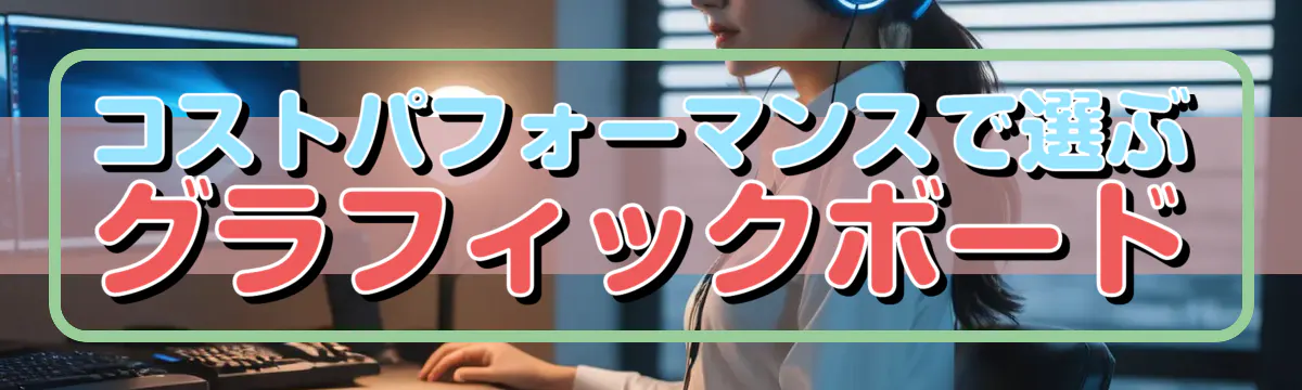 コストパフォーマンスで選ぶグラフィックボード