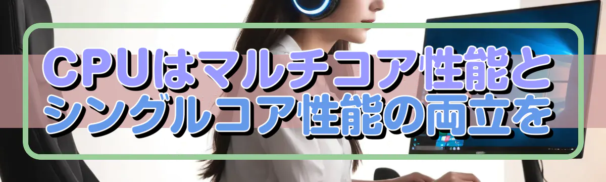 CPUはマルチコア性能とシングルコア性能の両立を