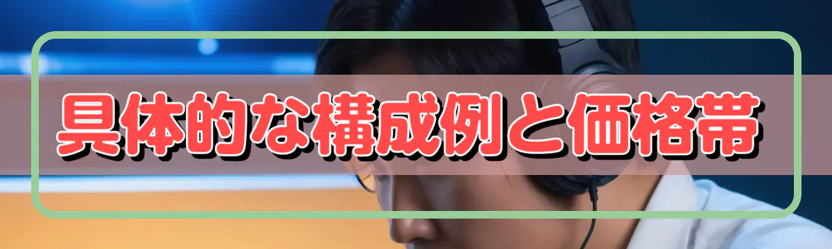 具体的な構成例と価格帯
