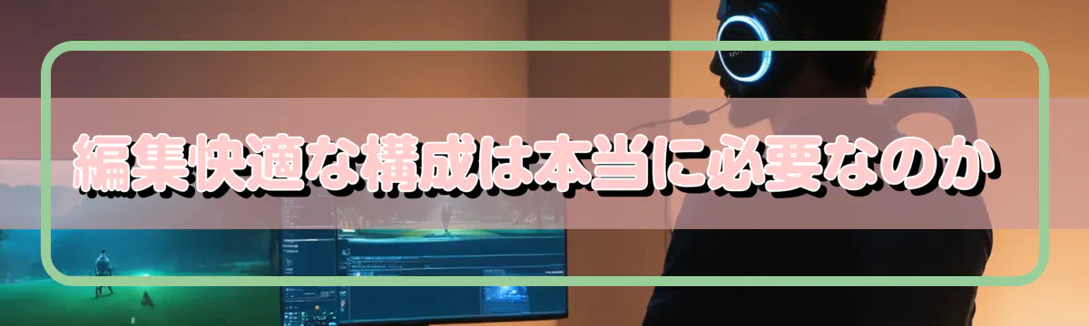 編集快適な構成は本当に必要なのか