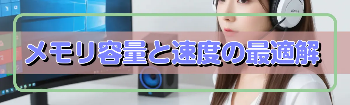 メモリ容量と速度の最適解