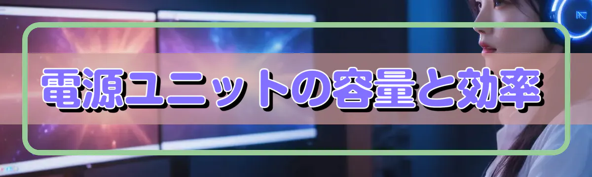 電源ユニットの容量と効率