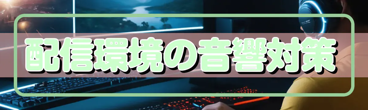 配信環境の音響対策