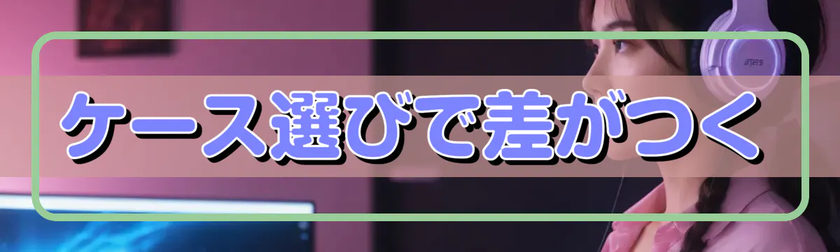 ケース選びで差がつく