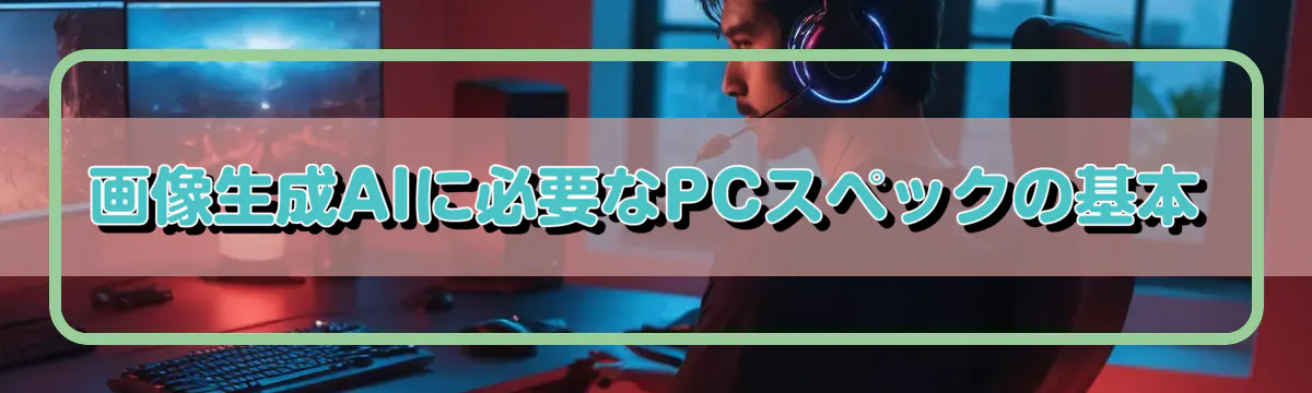 画像生成AIに必要なPCスペックの基本