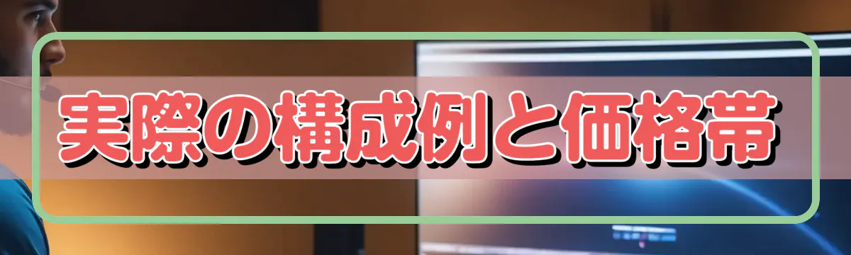 実際の構成例と価格帯