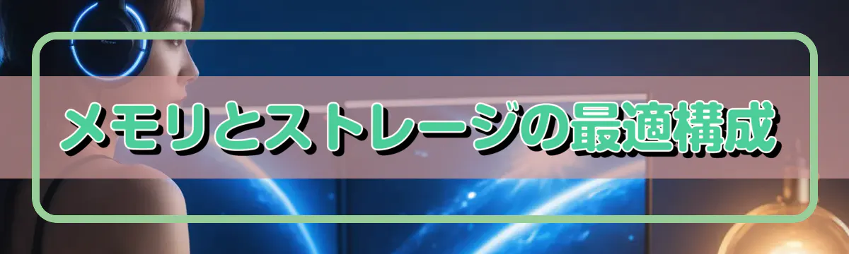 メモリとストレージの最適構成